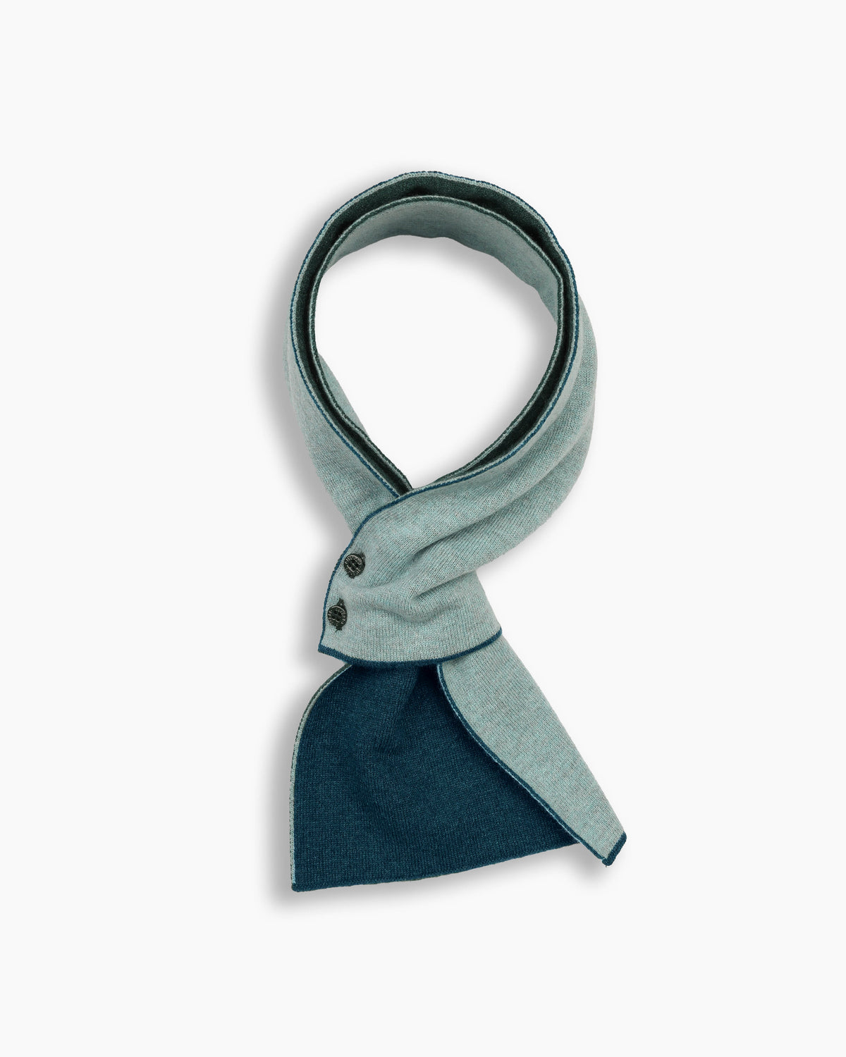 Teal &amp; Mint Cashmere Mini Scarf
