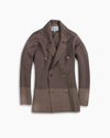 Taupe Tonal Knitted Merino Blazer