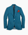 Mint Ultra Peak Hopsack Wool Blazer