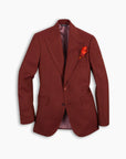 Rust Ultra Peak Hopsack Wool Blazer