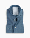 Washed Denim Cutaway Shirt