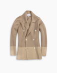 Stone Tonal Knitted Merino Blazer