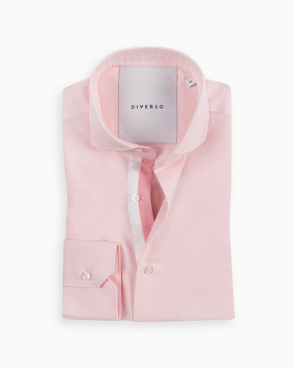 Pink Oxford Twin Trim Shirt
