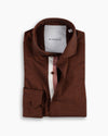 Copper Cotton-Wool Twin Trim Shirt