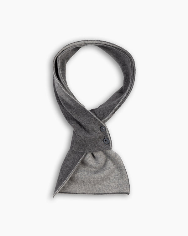 Grey & Pearl Cashmere Mini Scarf