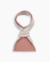 Pale Pink & White Cashmere Mini Scarf