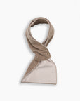 Biscuit & White Cashmere Mini Scarf
