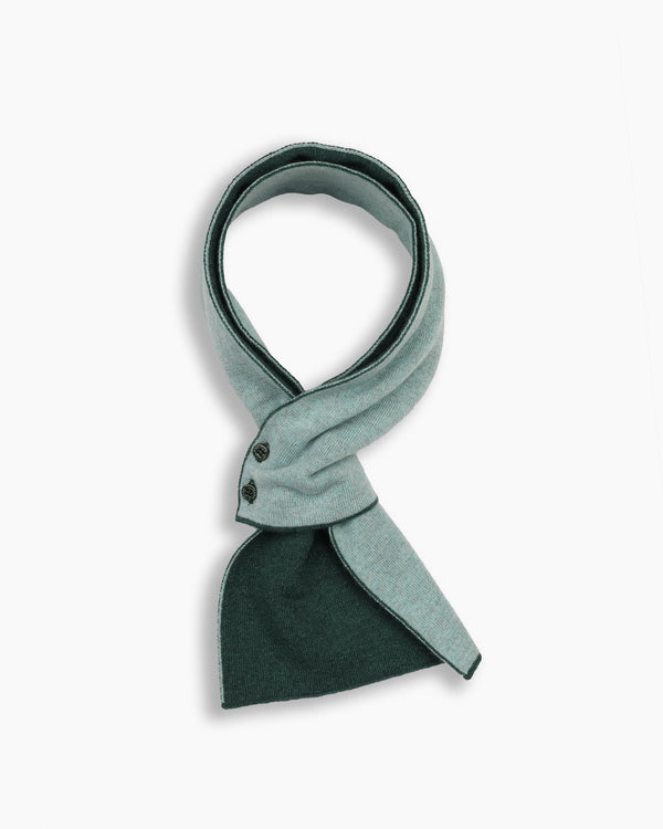 Emerald & Mint Cashmere Mini Scarf