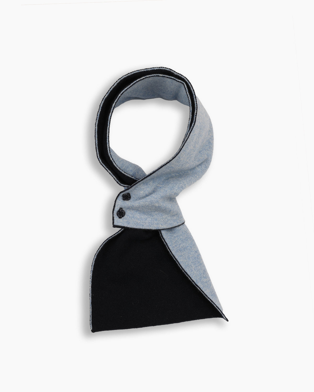 Navy &amp; Sky Cashmere Mini Scarf
