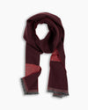 Burgundy & Red Polka Double-Face Scarf