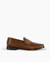 Tan Contrast Calf Leather Penny Loafer