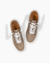 Taupe & Sand Hand Woven Sneakers