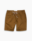 Tobacco Cotton Casual Shorts