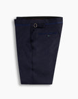 Navy Flannel Contrast Trim Pant