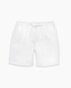 White Cotton Casual Shorts