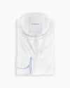 White & Sky Easy-Care Piping Shirt