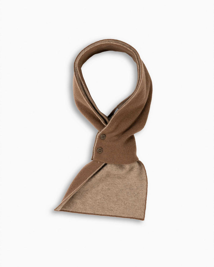 Coffee & Biscuit Cashmere Mini Scarf