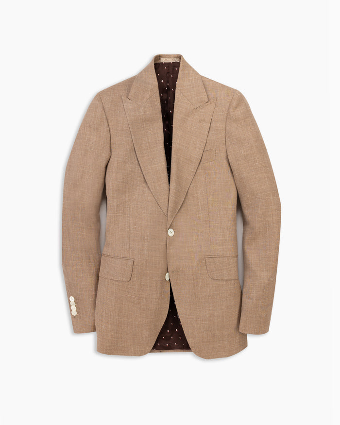 Sand Wool, Silk & Linen Blazer