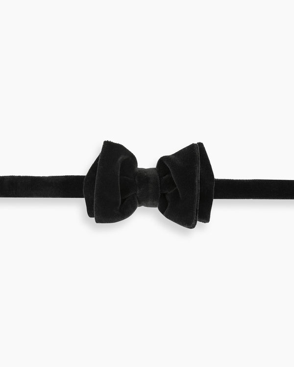 Black Velvet Handmade Bow Tie