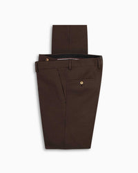 Chocolate Seersucker Wool Pant