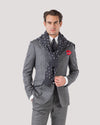 Grey Check Wool & Cashmere Ultra Peak Blazer