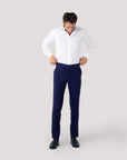 Ink Blue Contrast Trim Pant
