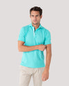 Jade Twin-Trim Short Sleeve Polo