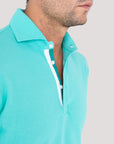 Jade Twin-Trim Short Sleeve Polo