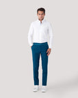 Petrol Contrast Trim Pant