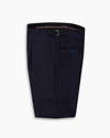 Navy Contrast Pleated Pant