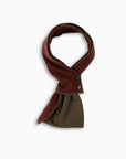 Olive & Rust Cashmere Mini Scarf