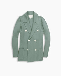 Sage Knitted Merino Blazer