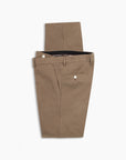 Khaki Seersucker Wool Pant