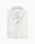 White Crushed Seersucker Button Down Shirt