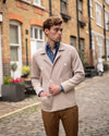 Stone Tonal Knitted Merino Blazer