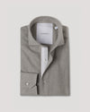 Grey Cotton-Wool Twin Trim Shirt