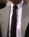 Black Jacquard Knitted Silk Tie