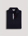 Midnight Blue Twin-Trim Short Sleeve Polo