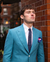 Mint Ultra Peak Hopsack Wool Blazer