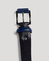 Navy Contrast Nastro Belt