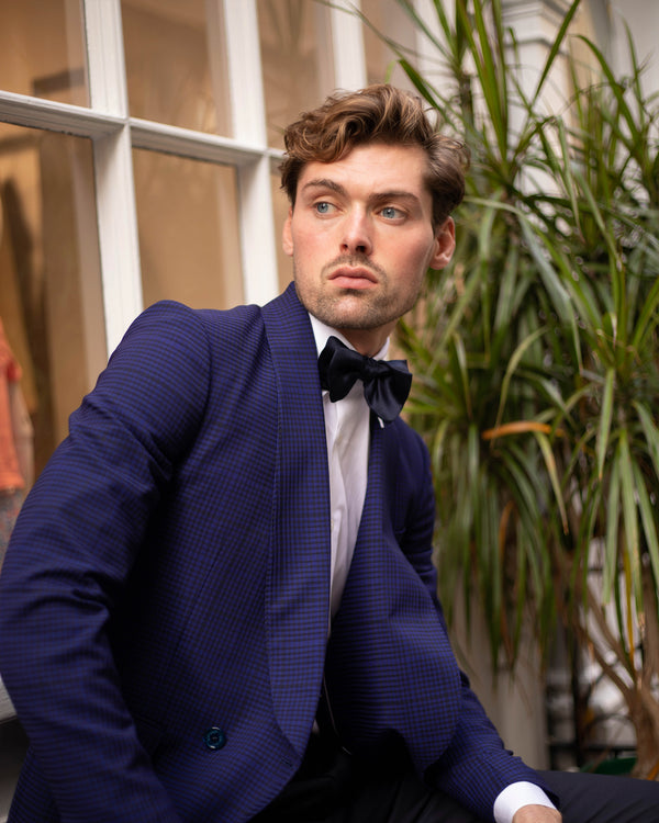 Navy shop bow tie