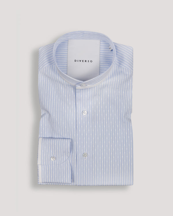 Sky Self Stripe Guru Trim Shirt