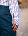 Sky Stripe Seersucker Button Down Shirt
