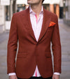 Rust Ultra Peak Hopsack Wool Blazer